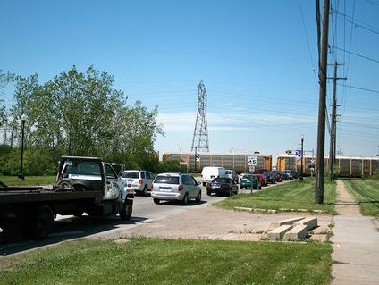 Blocked rail crossings