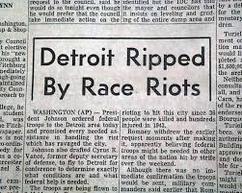 Detroit Ripped By Race Riots